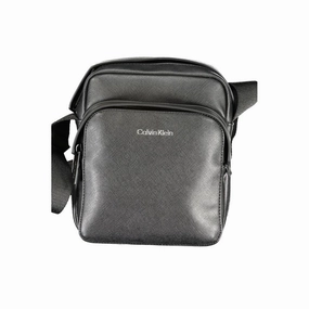Calvin Klein Black Polyester Shoulder Men's Bag