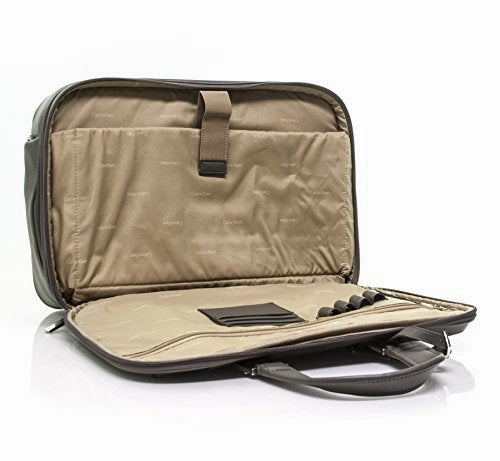 Calvin Klein Cold Spring Case Laptop Briefcase, Grey, One Size