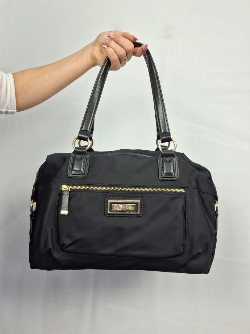 Calvin Klein Everyday Stylish Black and Gold Bag