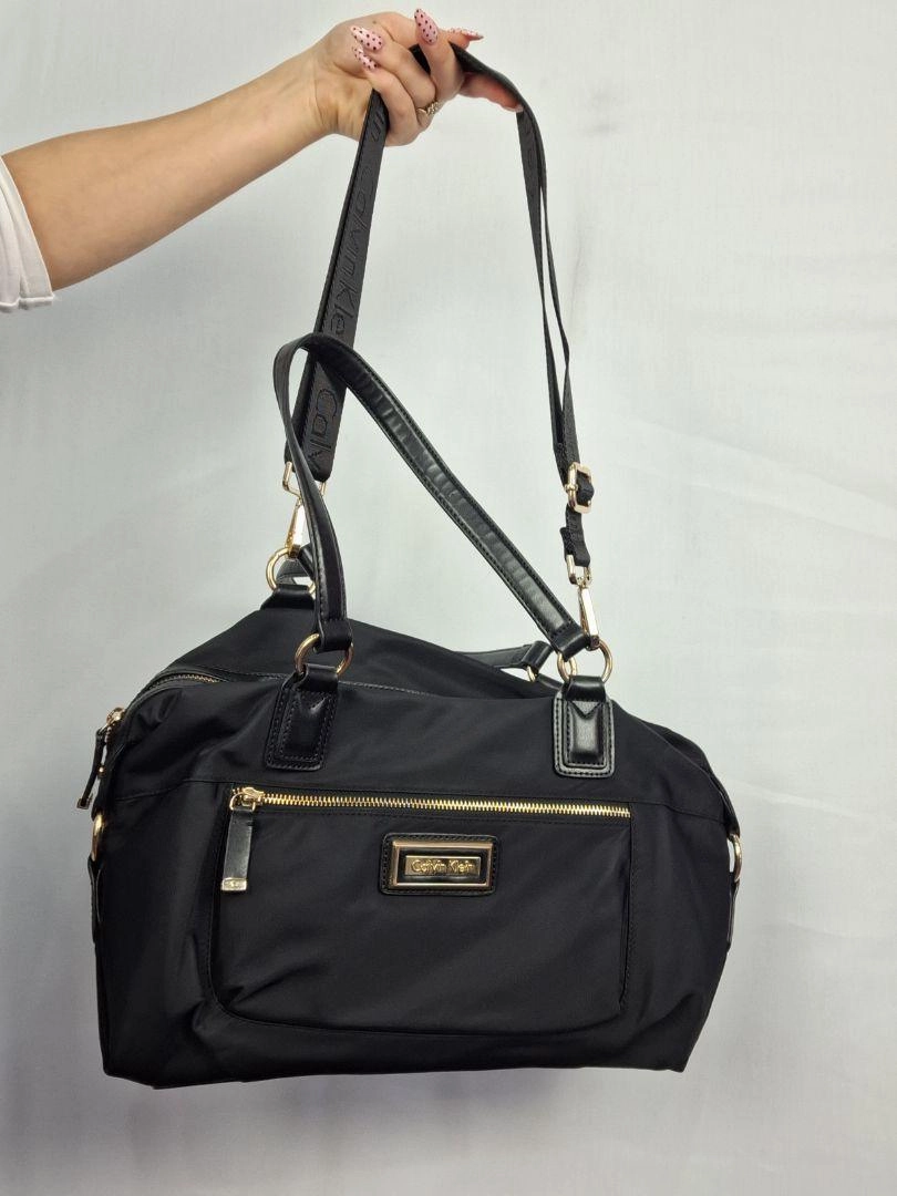 Calvin Klein Everyday Stylish Black and Gold Bag