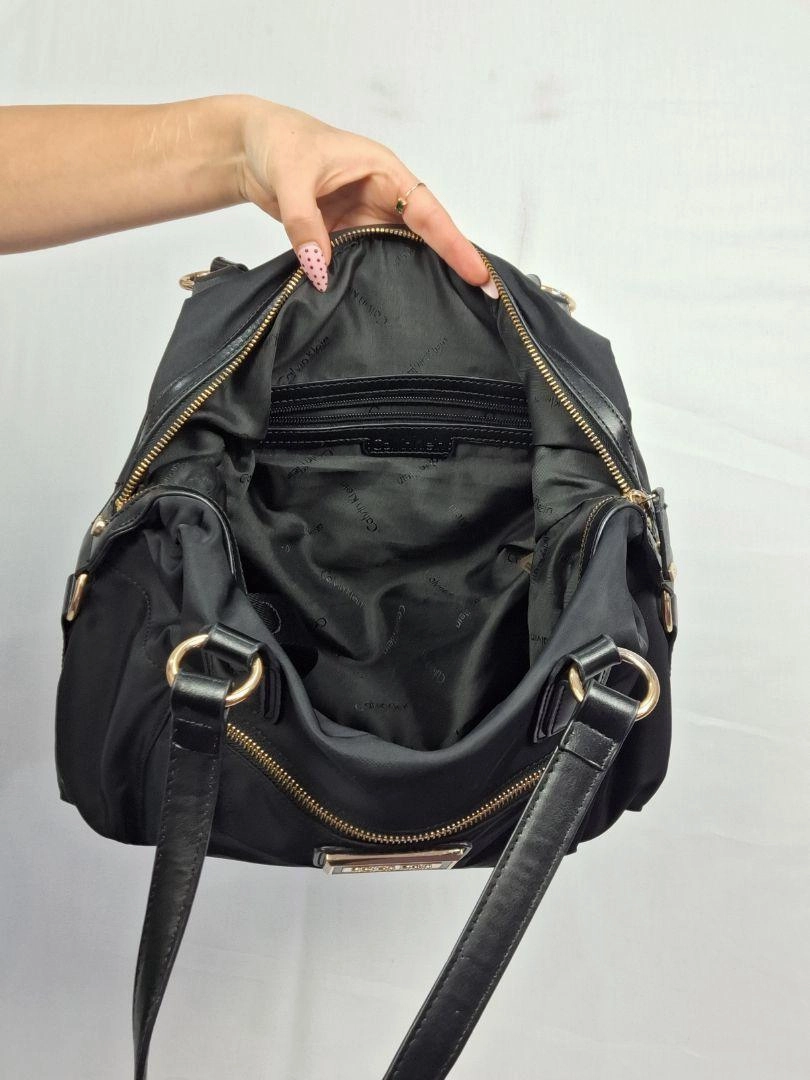 Calvin Klein Everyday Stylish Black and Gold Bag