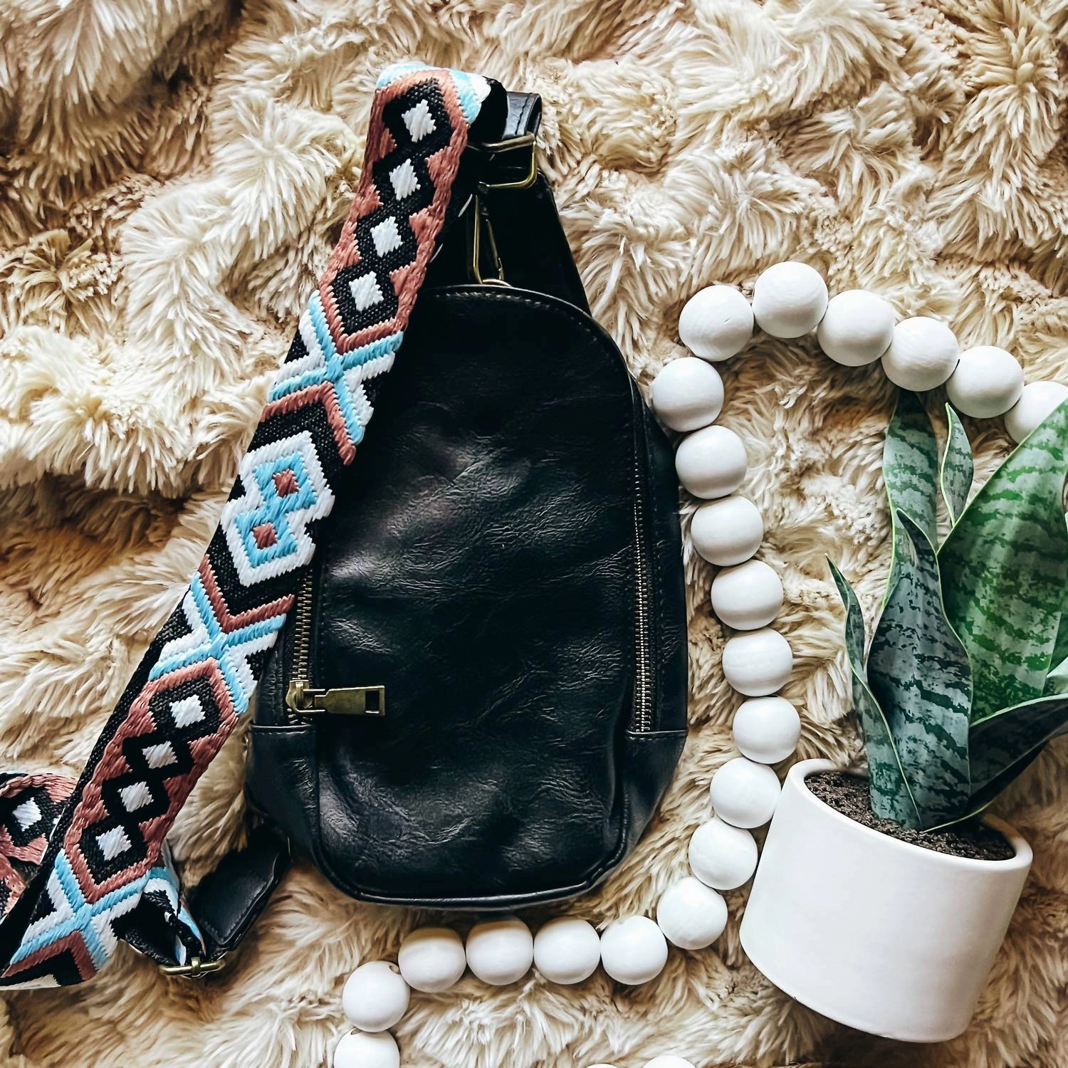 Camille Crossbody Sling Bag In Black