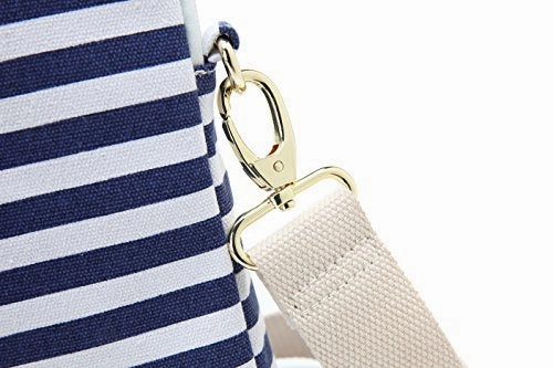 Canvaslove Breton Top Canvas Laptop Shoulder Messenger Bag Case Sleeve Briefcase 15 Inch For 14