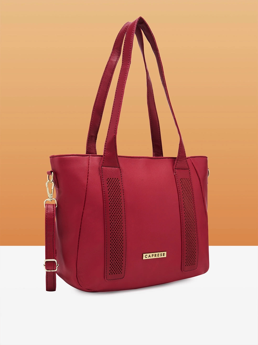 Caprese Aria Medium Plum Satchel Bag