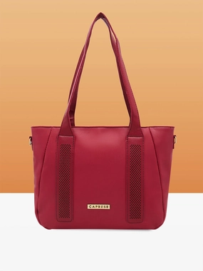 Caprese Aria Medium Plum Satchel Bag
