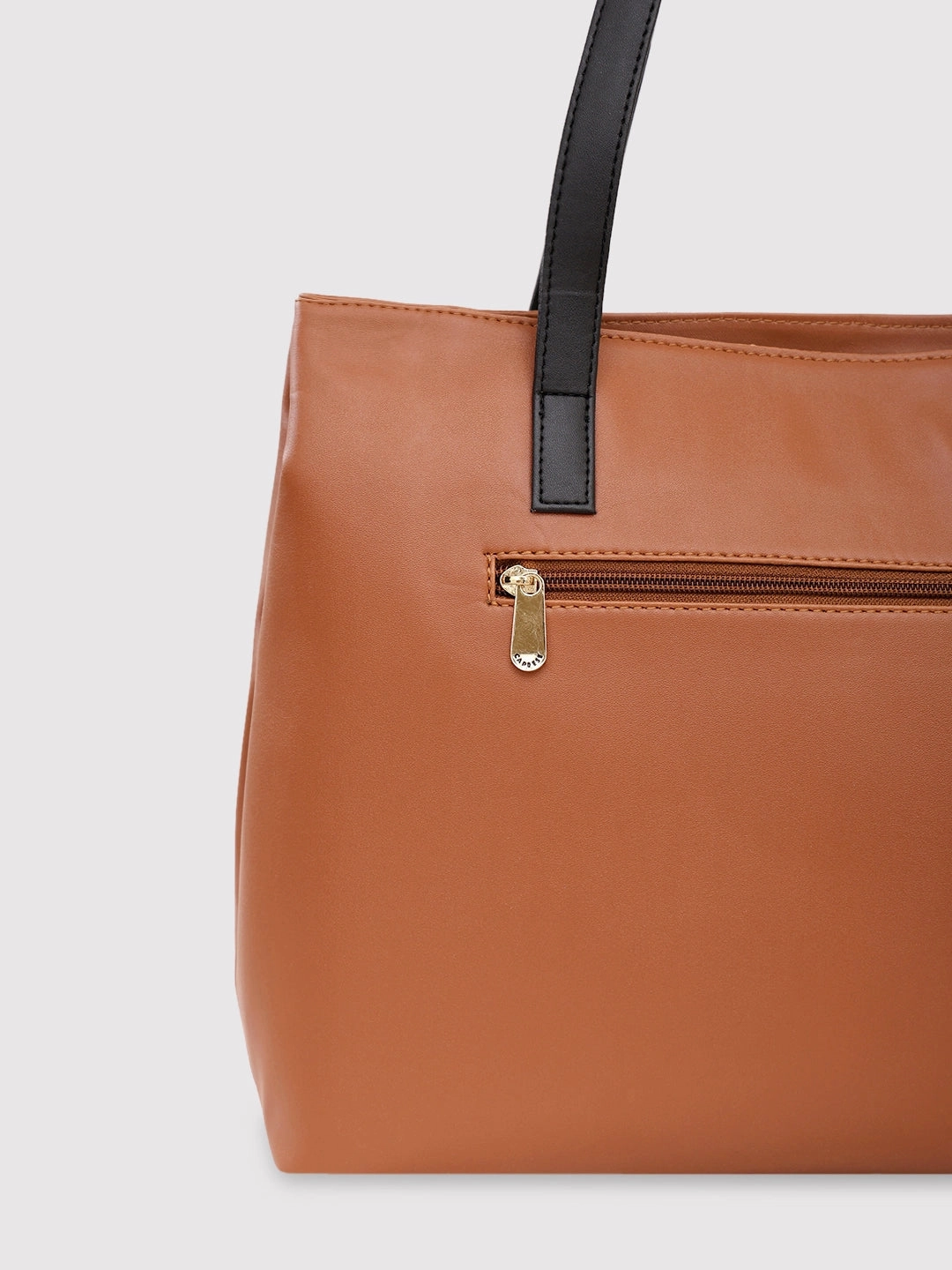 Caprese Arleen Medium Tan Satchel Bag