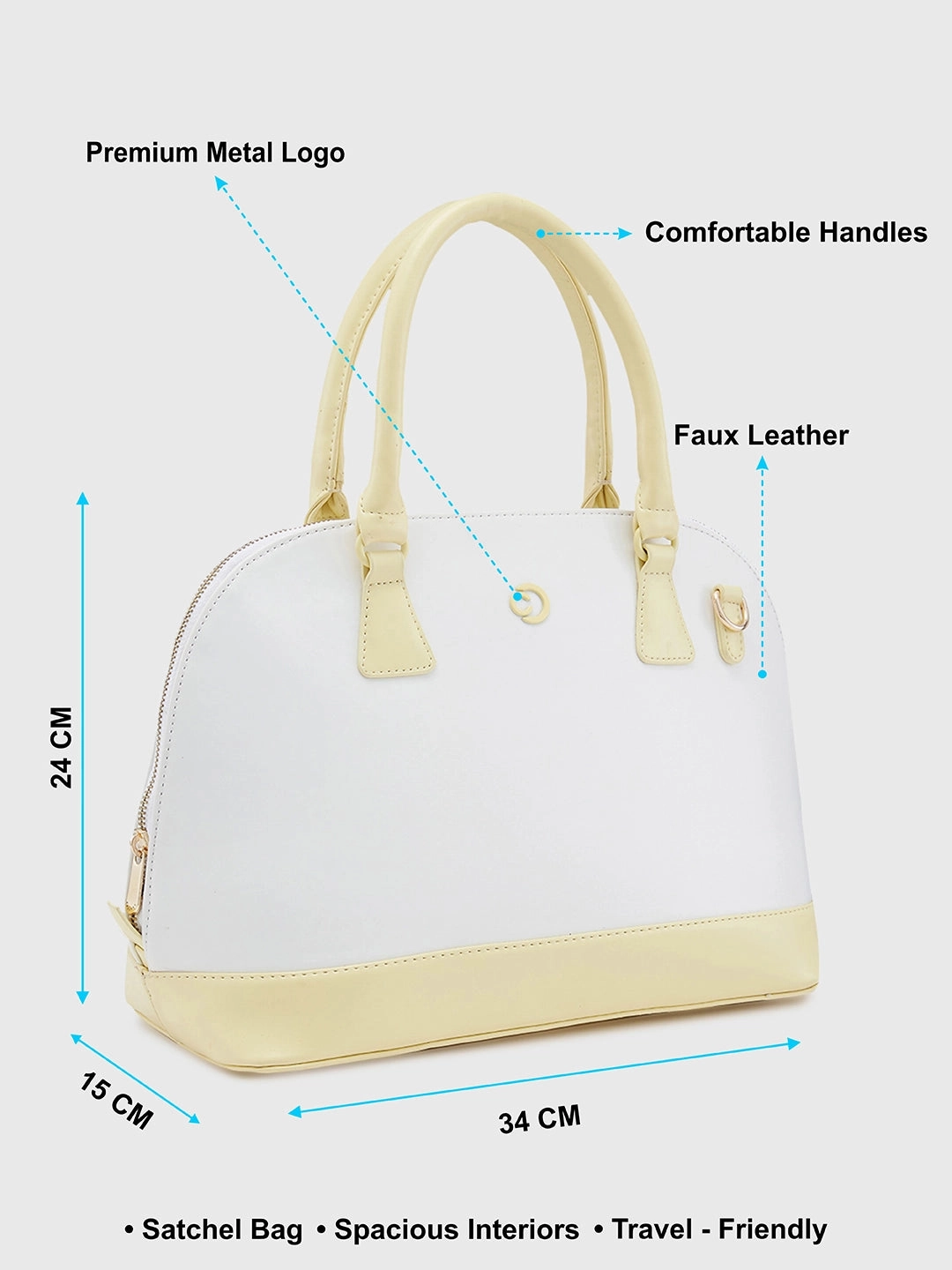Caprese Aurora Medium Purple Satchel Bag