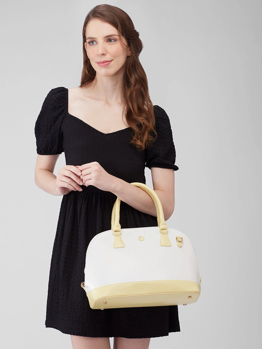 Caprese Aurora Medium Purple Satchel Bag