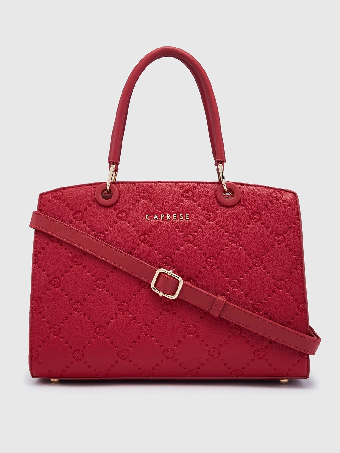 Caprese Brianna Medium Red Satchel Bag