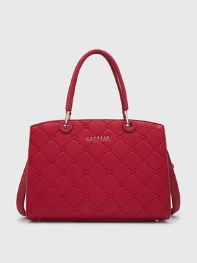 Caprese Brianna Medium Red Satchel Bag