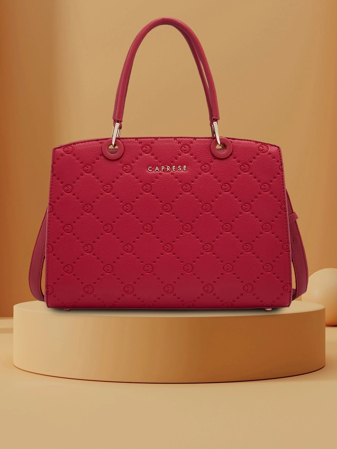 Caprese Brianna Medium Red Satchel Bag