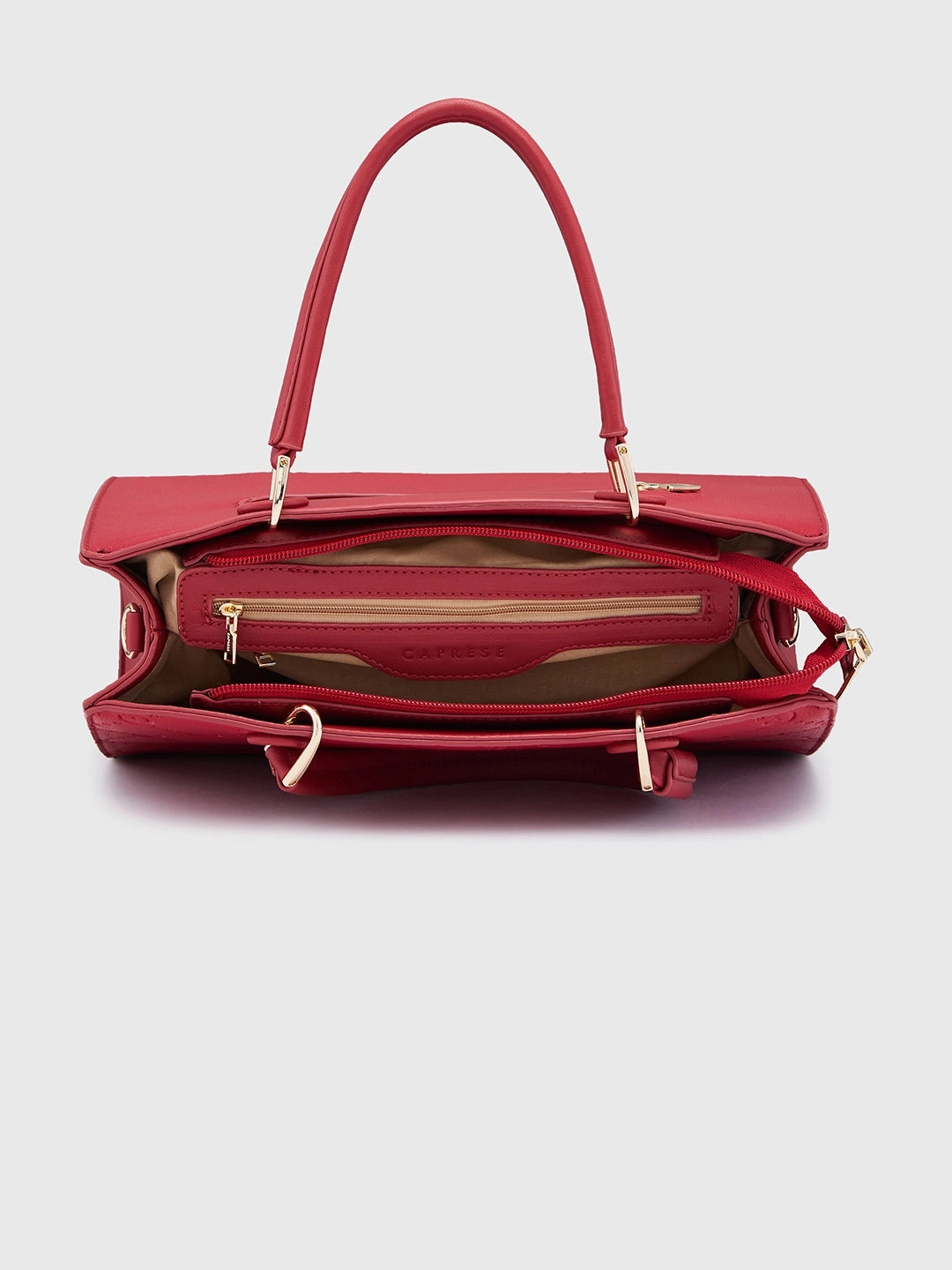 Caprese Brianna Medium Red Satchel Bag