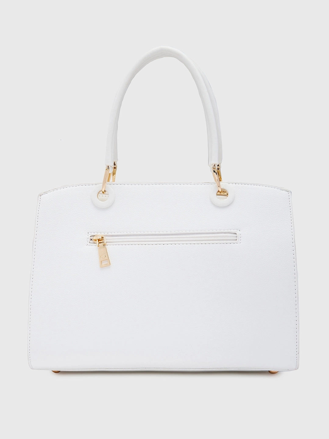 Caprese Brianna Medium White Satchel Bag