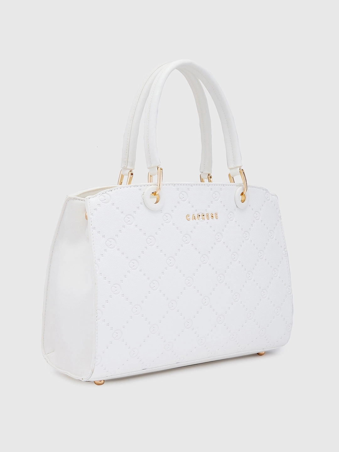 Caprese Brianna Medium White Satchel Bag