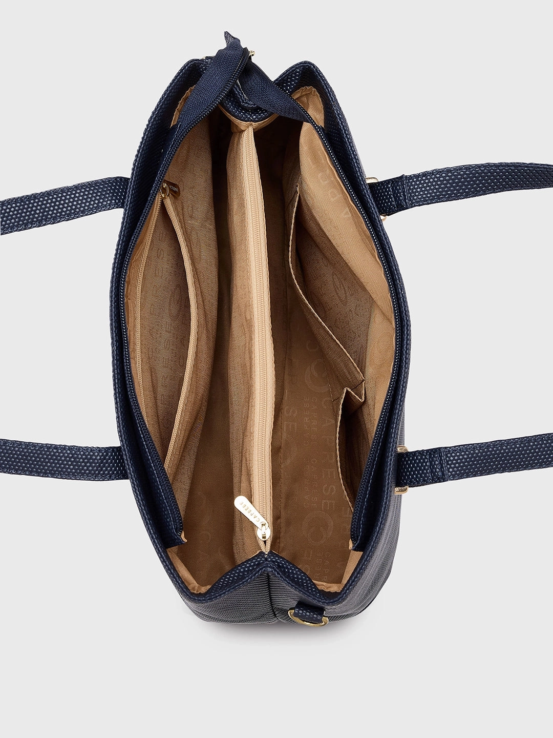 Caprese Cherry Medium Blue Satchel Bag
