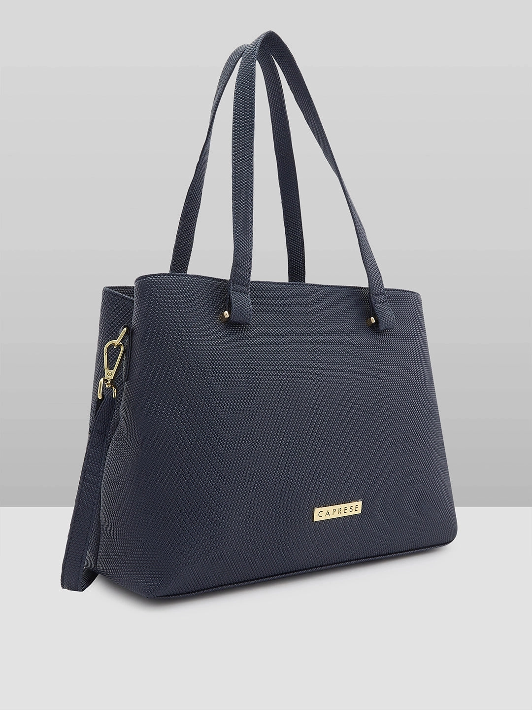 Caprese Cherry Medium Blue Satchel Bag