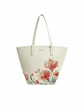 Caprese Chloe Large Grey Satchel Bag