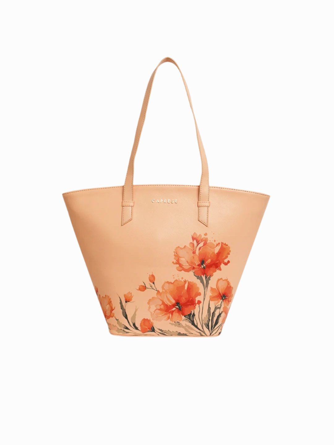 Caprese Chloe Large Orange Satchel Bag