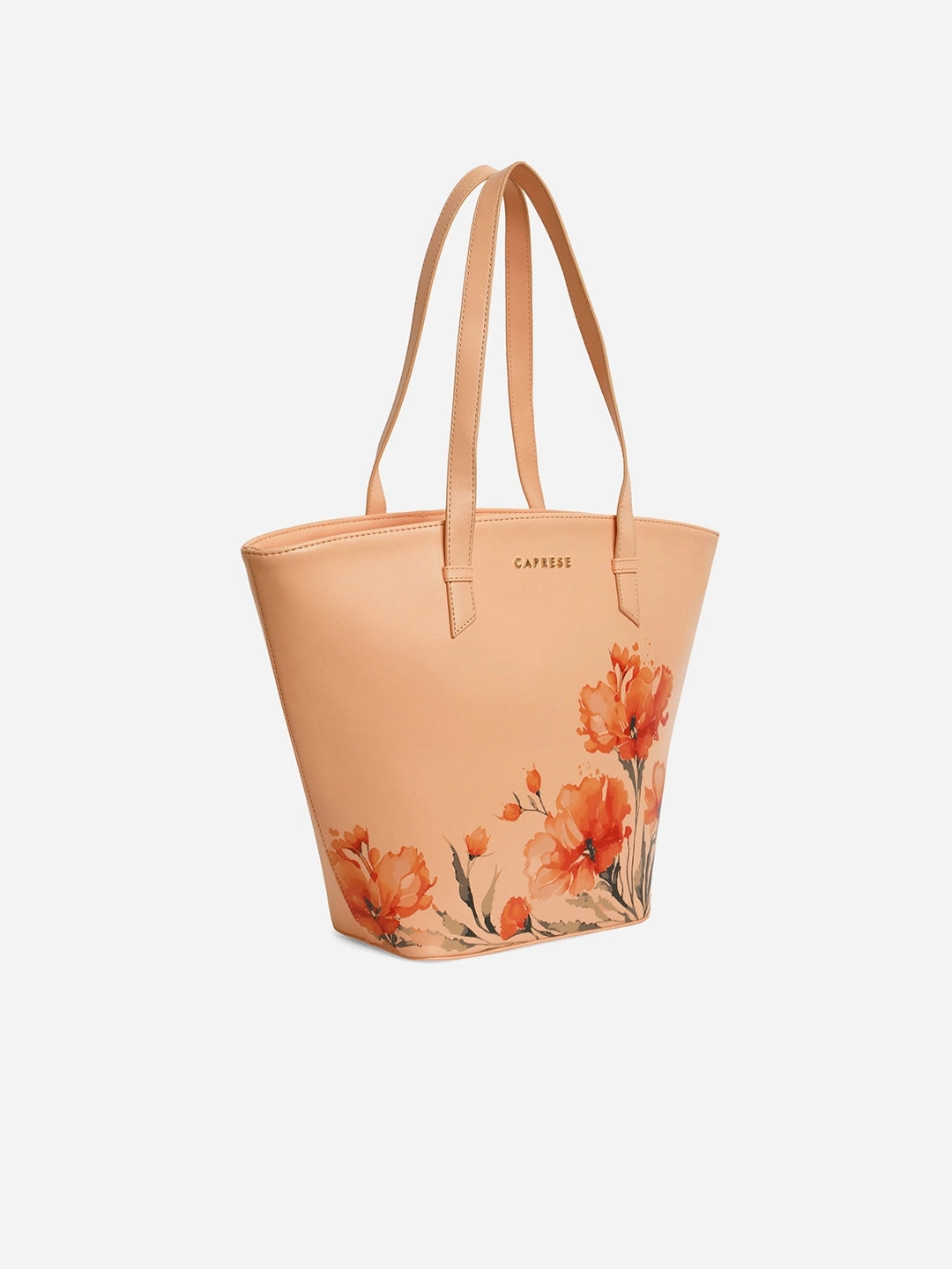 Caprese Chloe Large Orange Satchel Bag