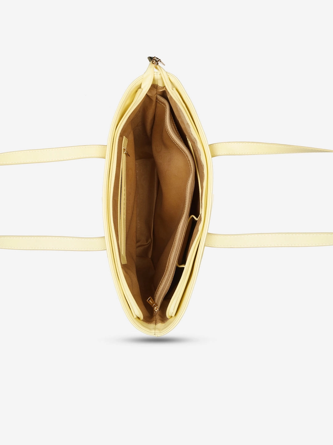 Caprese Chloe Large Yellow Satchel Bag