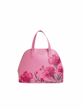 Caprese Chloe Medium Violet Satchel Bag