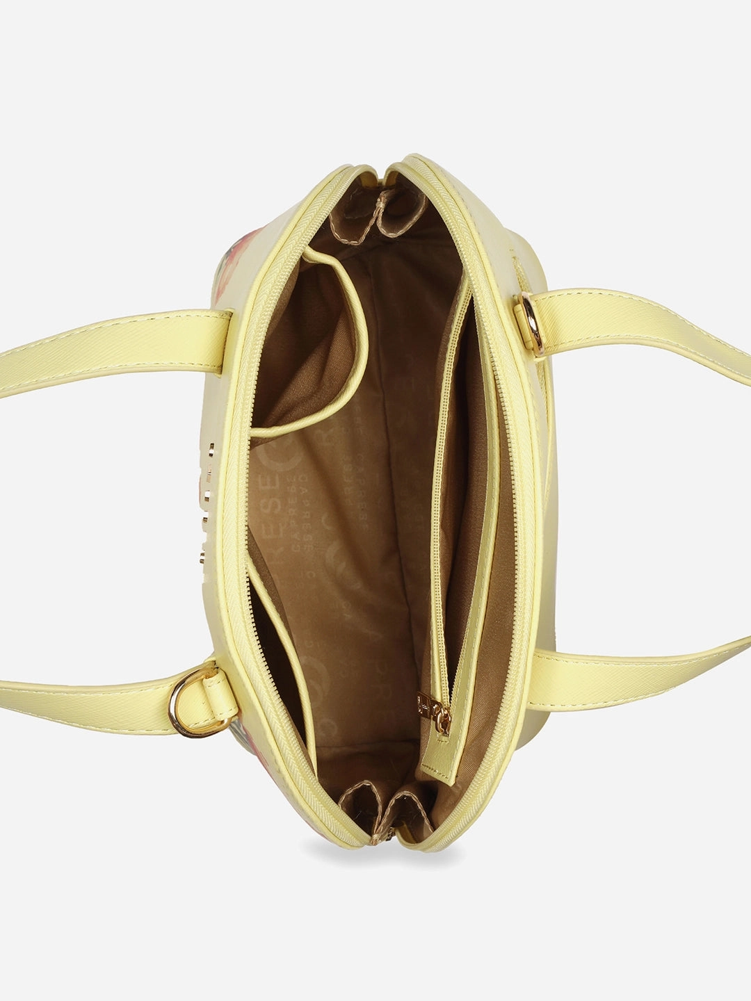 Caprese Chloe Small Yellow Satchel Bag