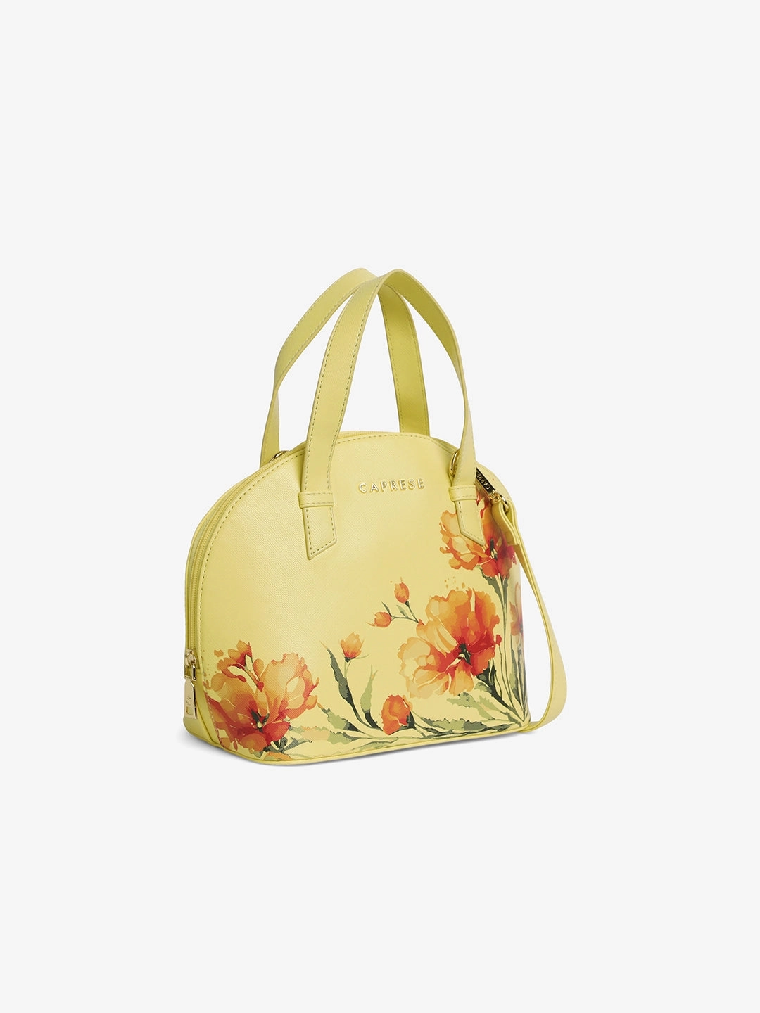 Caprese Chloe Small Yellow Satchel Bag