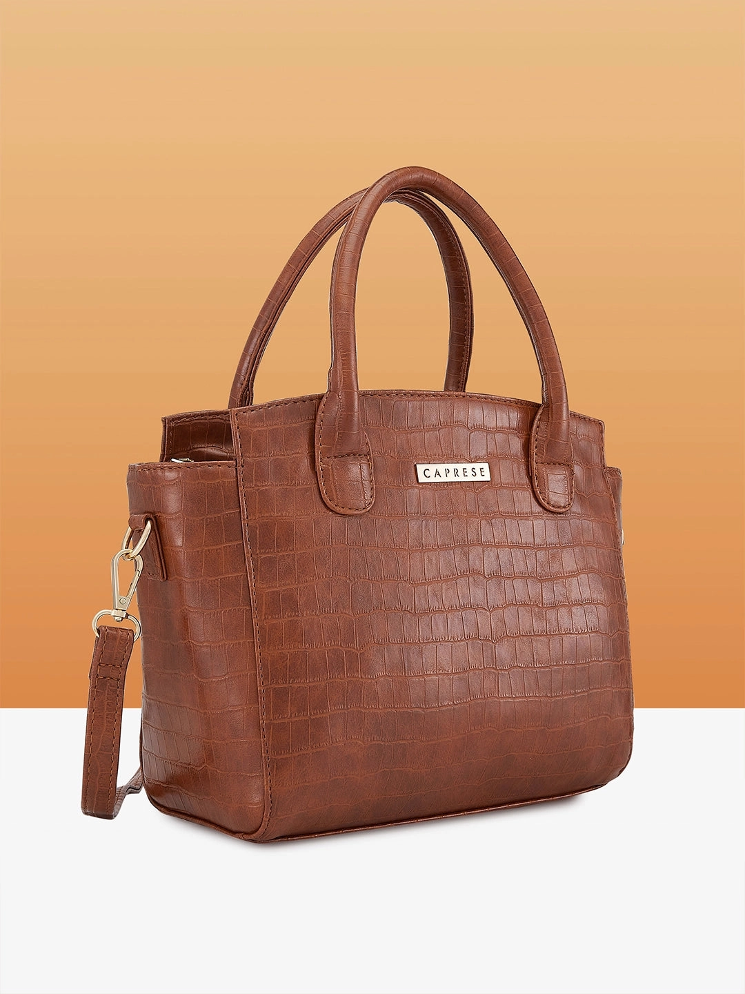 Caprese Cristina Medium Brown Satchel Bag