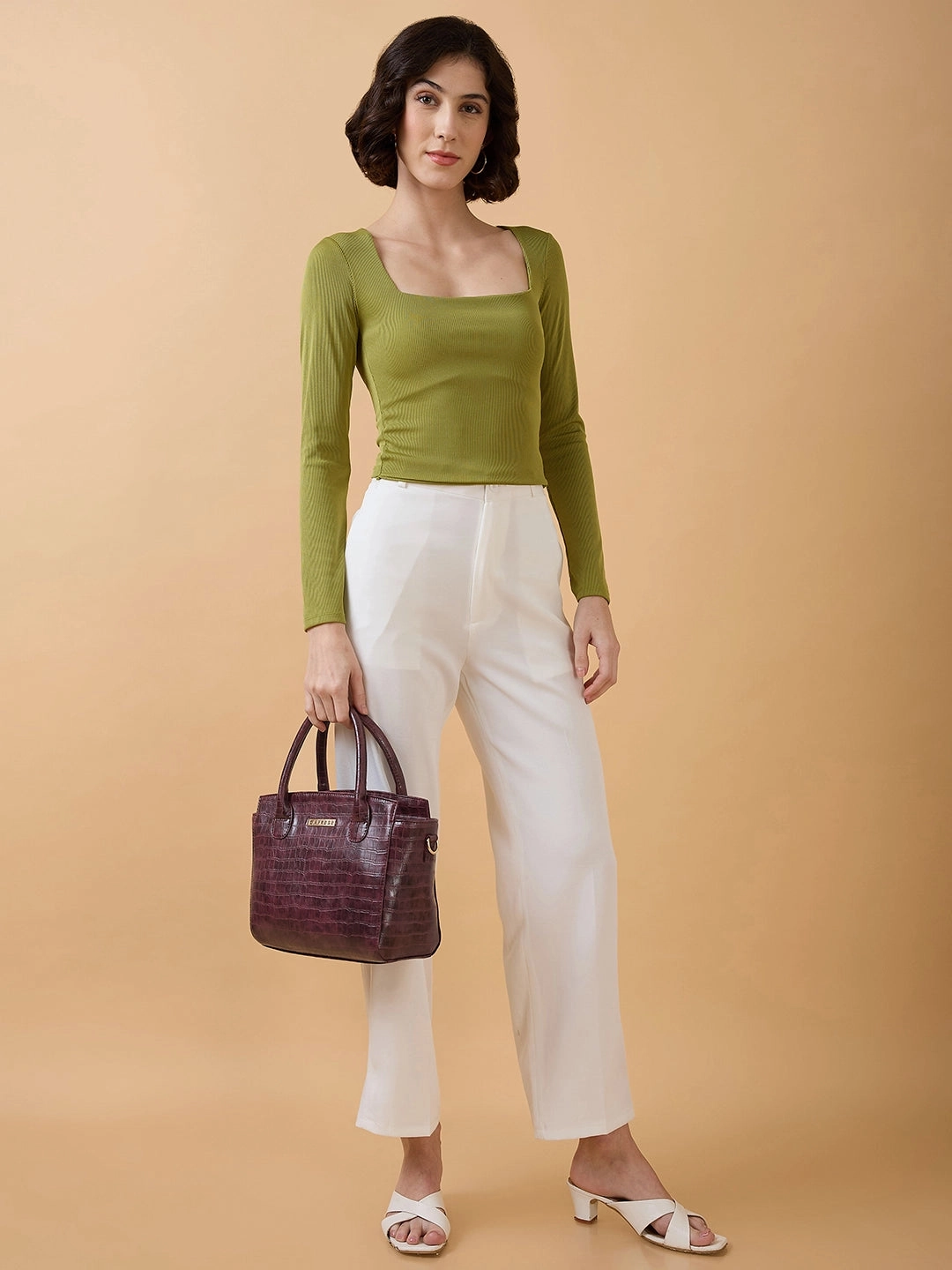 Caprese Cristina Medium Cherry Satchel Bag