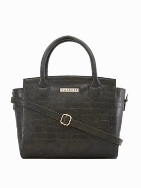 Caprese Cristina Medium Green Satchel Bag
