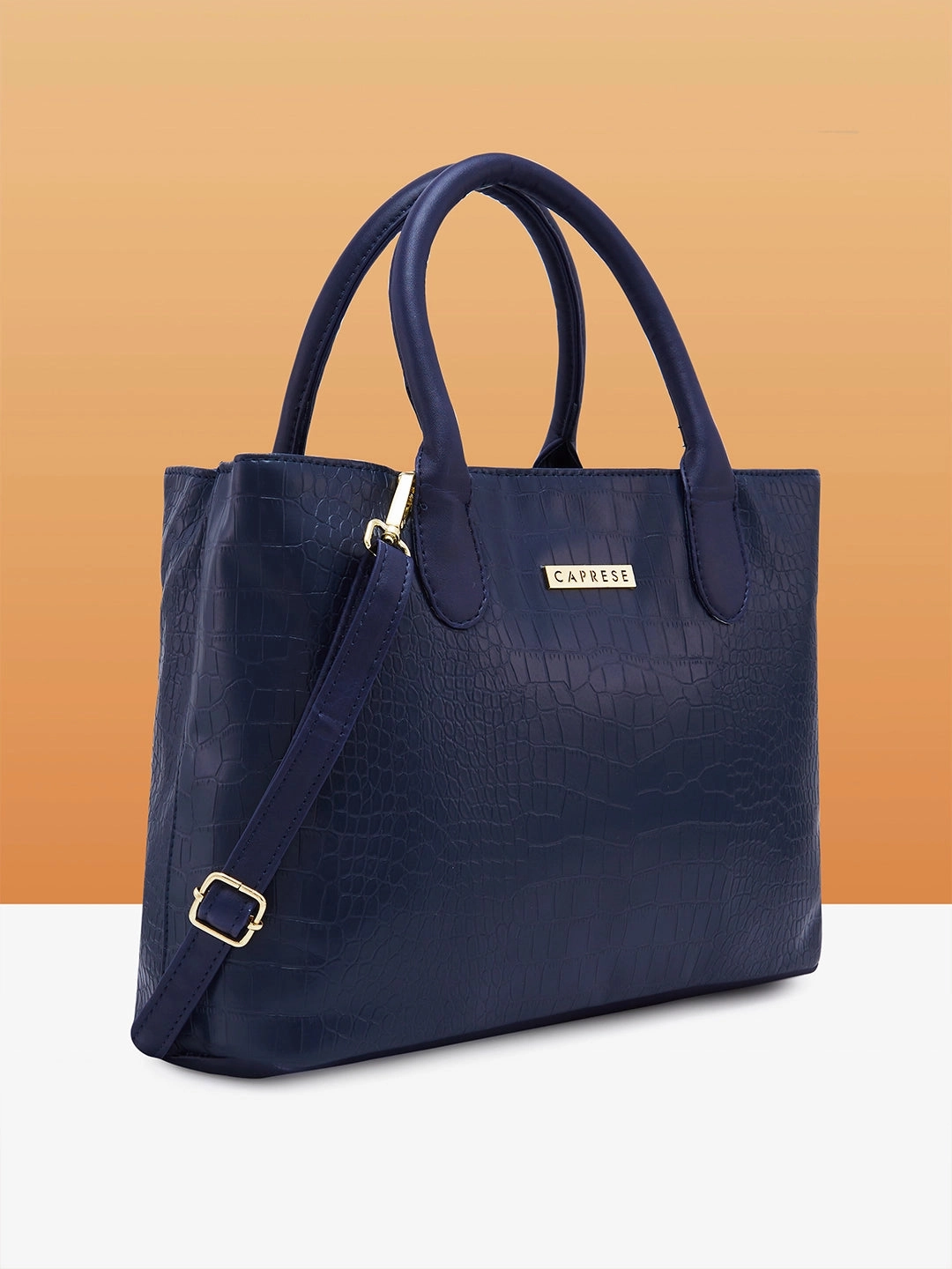 Caprese Cynthia Medium Navy Satchel Bag