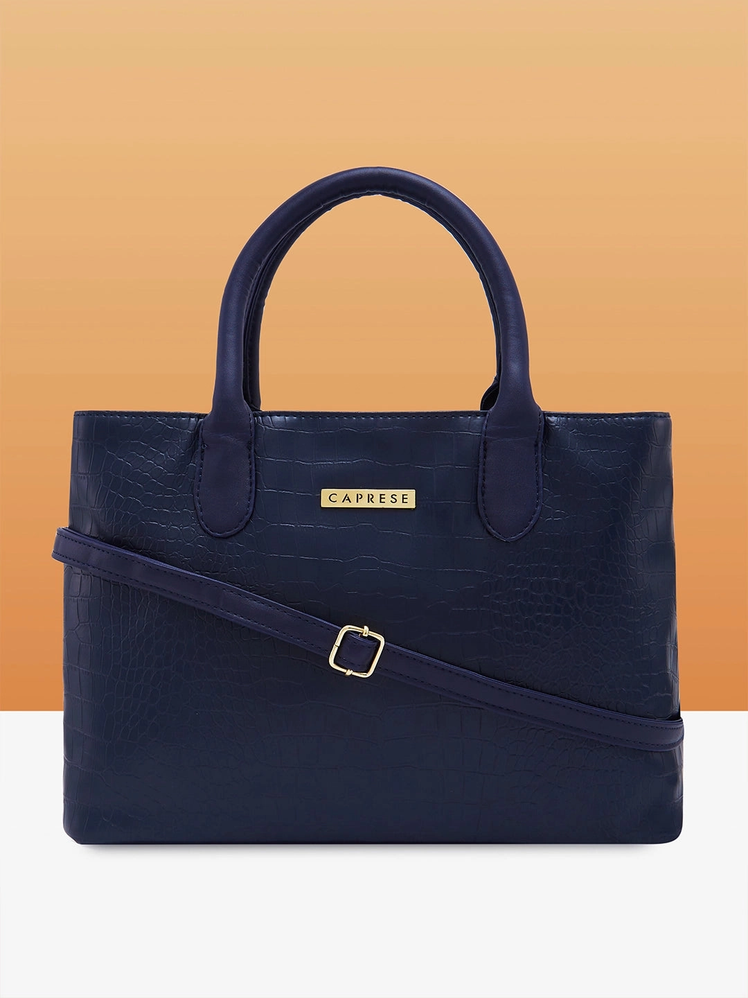 Caprese Cynthia Medium Navy Satchel Bag