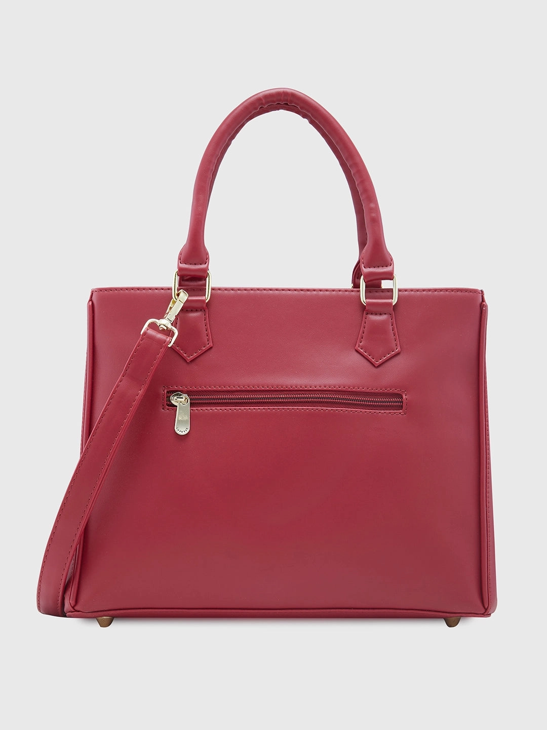 Caprese Dora Large Burgundy Satchel Bag