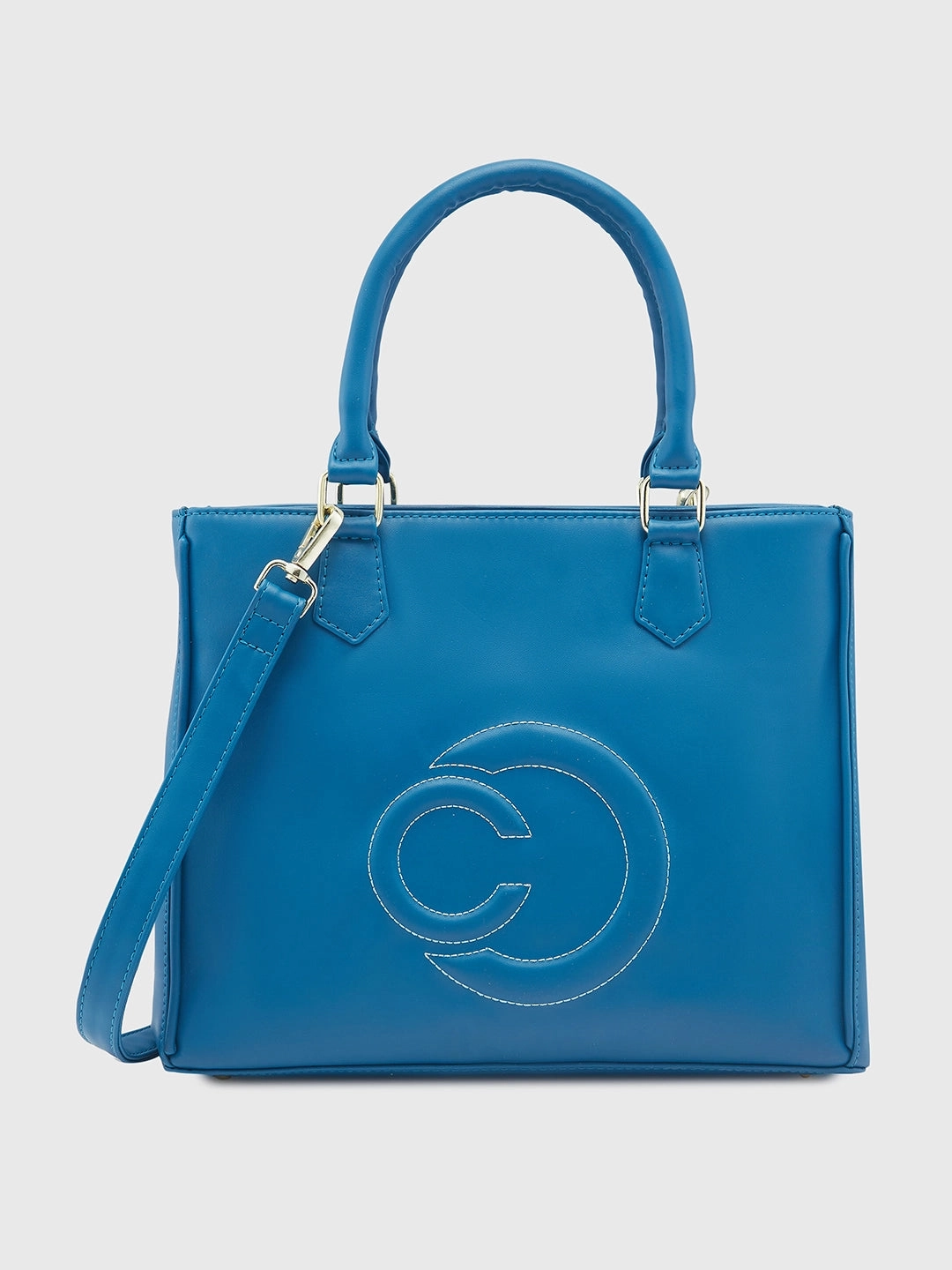 Caprese Dora Large Teal Satchel Bag