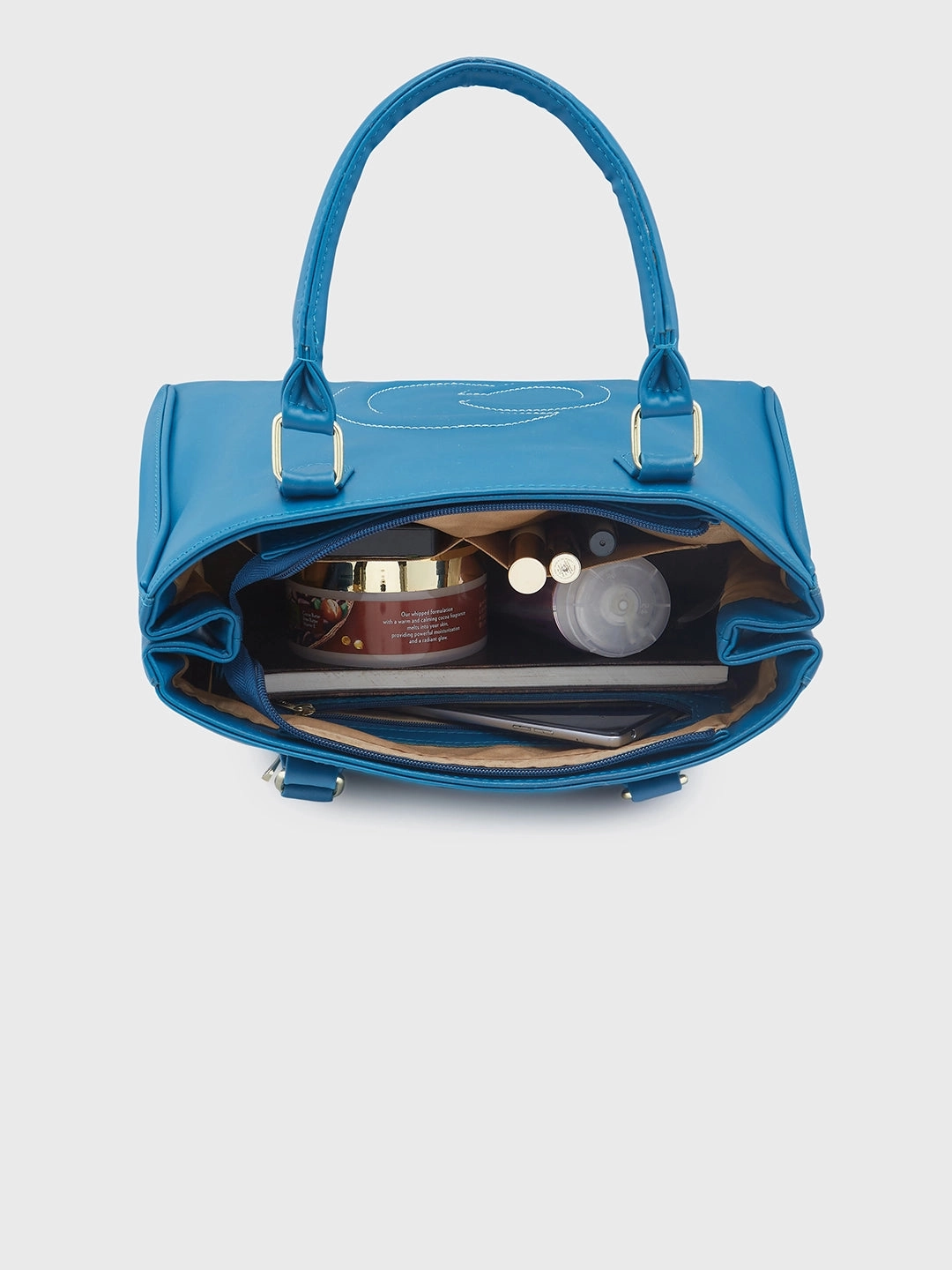 Caprese Dora Large Teal Satchel Bag
