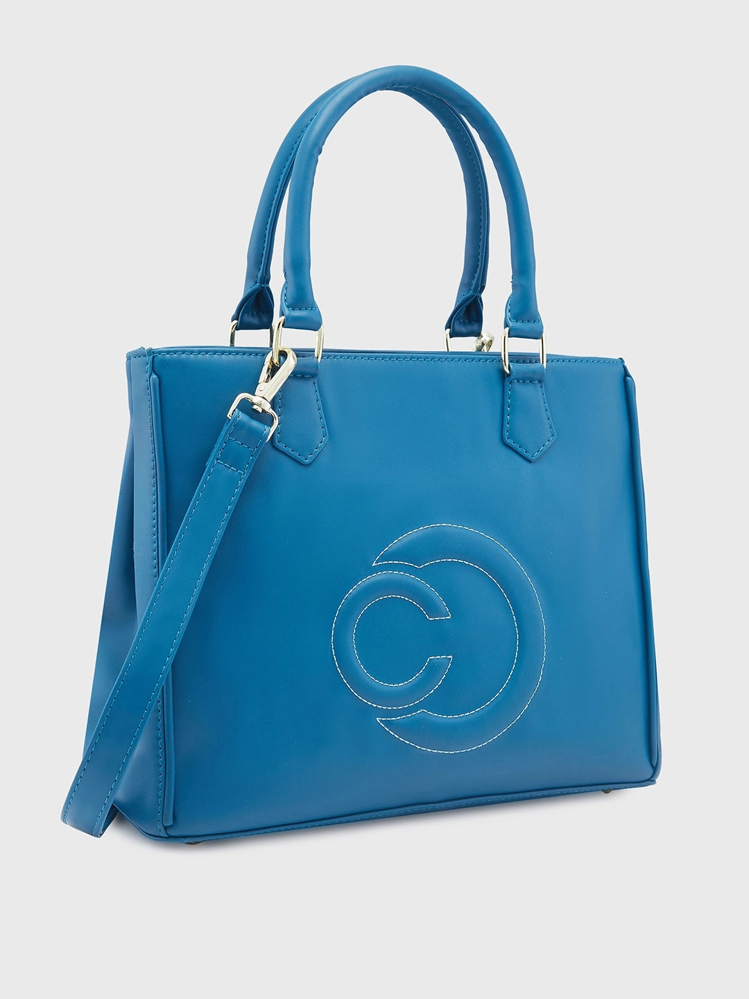 Caprese Dora Large Teal Satchel Bag