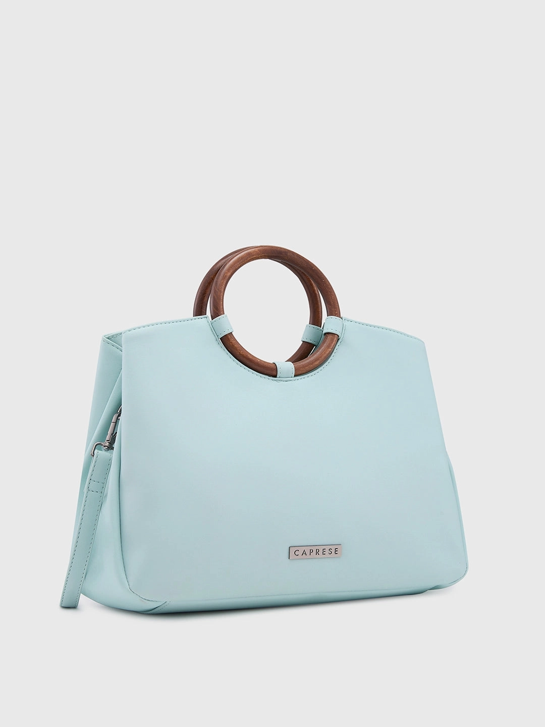 Caprese Edwina Large Aqua Satchel Bag