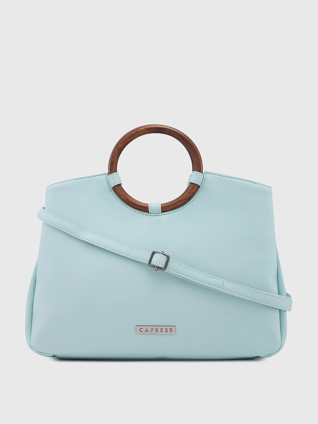 Caprese Edwina Large Aqua Satchel Bag