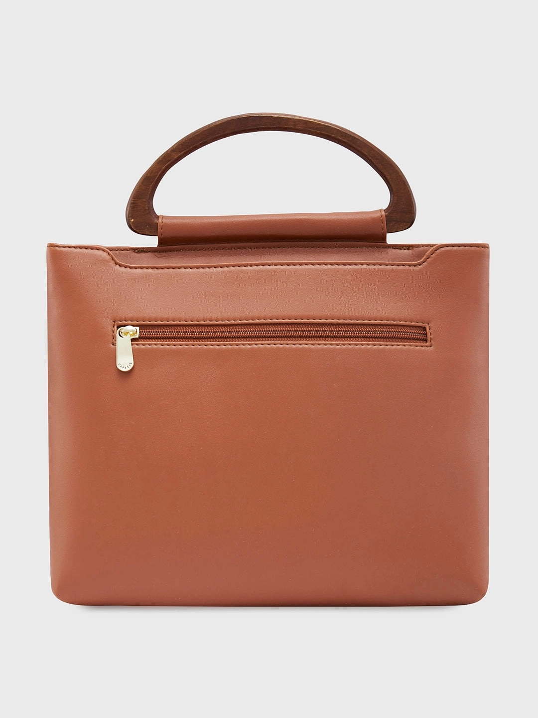 Caprese Edwina Medium Brown Satchel Bag