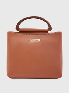 Caprese Edwina Medium Brown Satchel Bag
