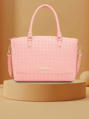 Caprese Eleana Large Blush Satchel Bag