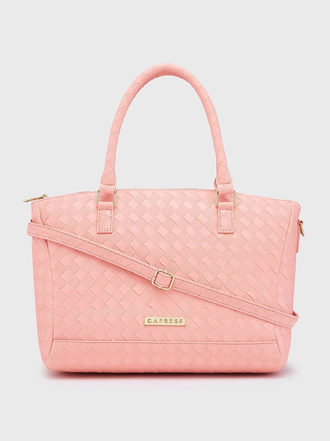 Caprese Eleana Large Blush Satchel Bag