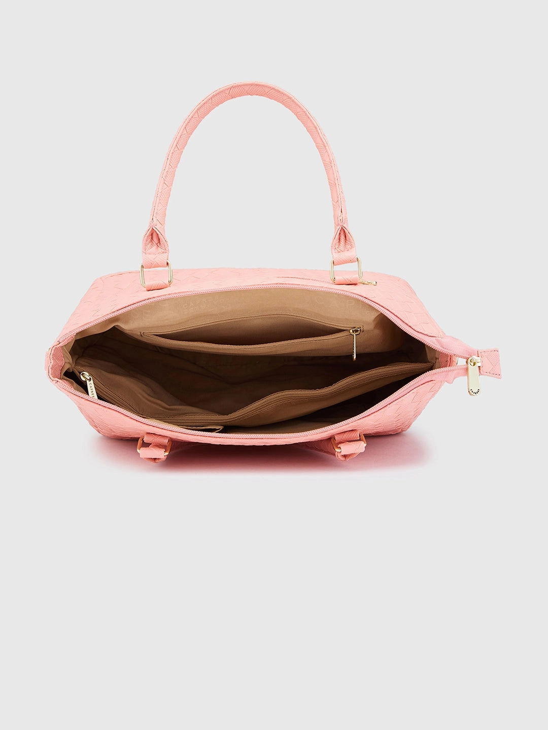 Caprese Eleana Large Blush Satchel Bag