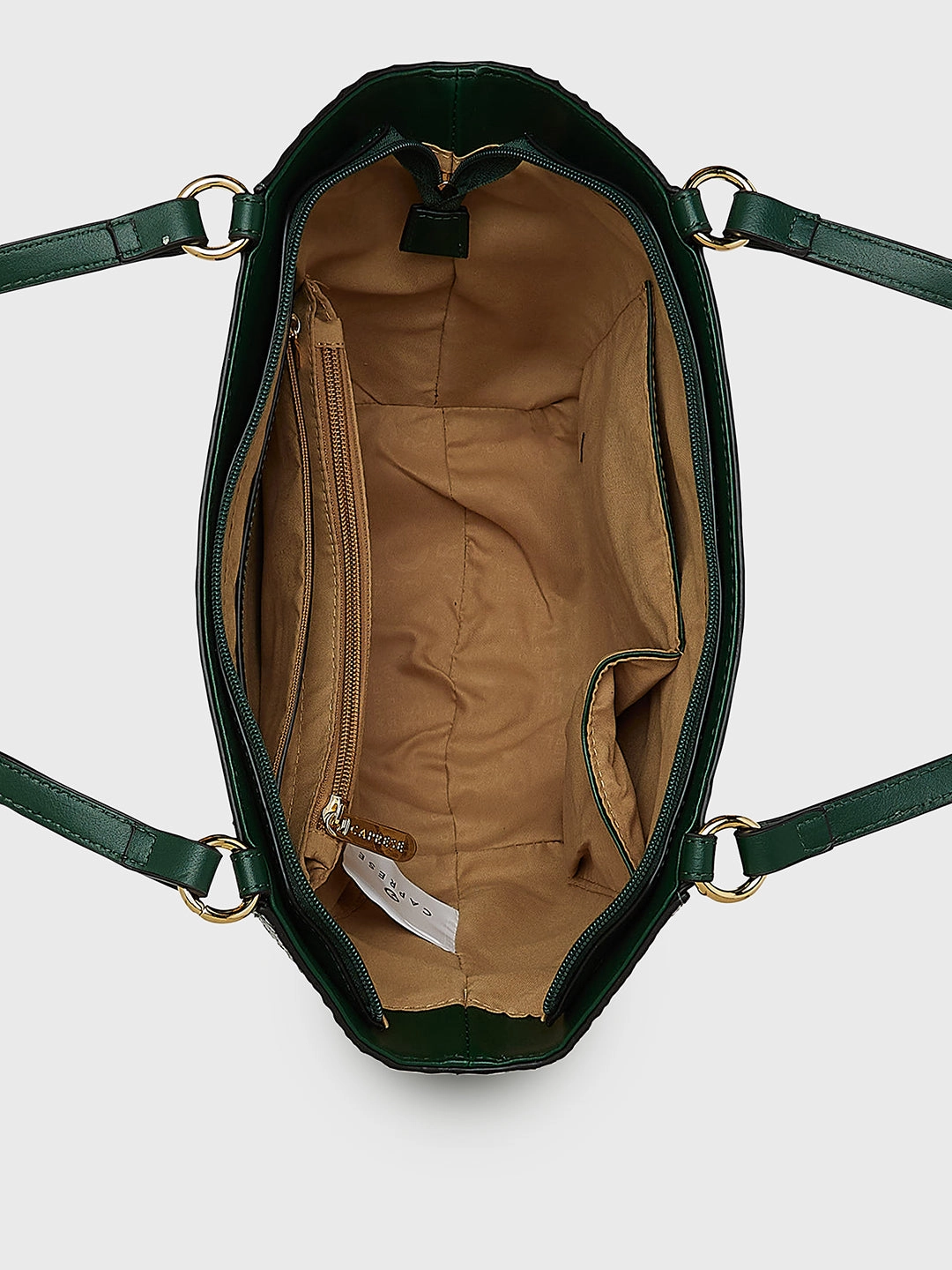 Caprese Felix Large Green Satchel Bag