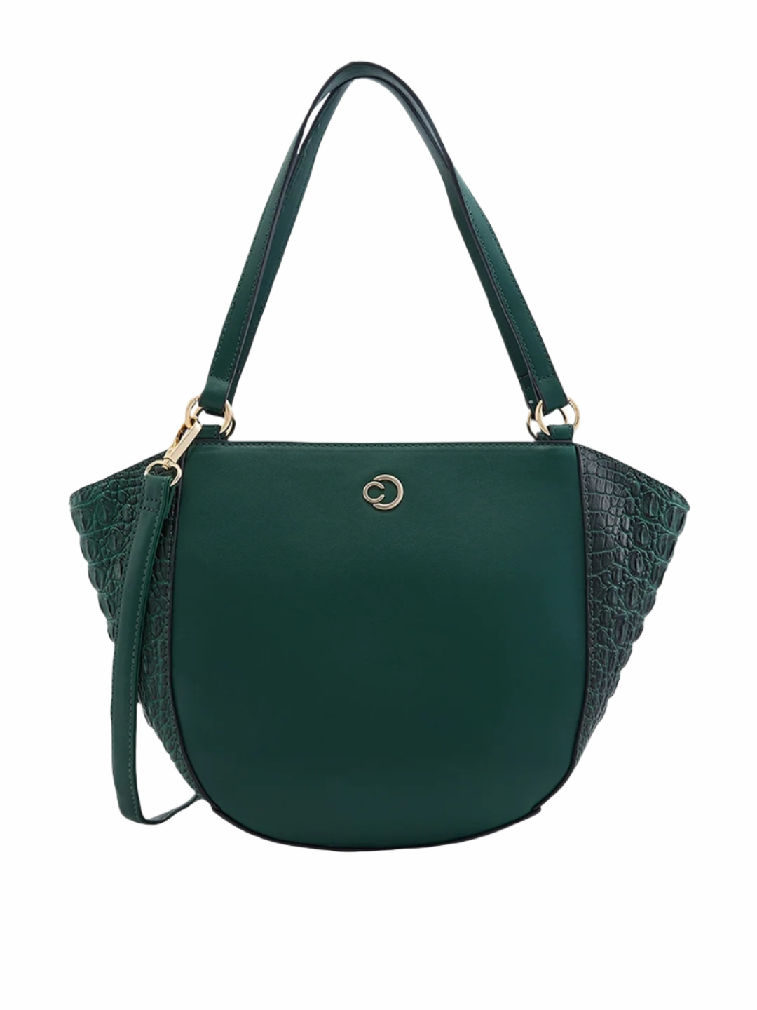 Caprese Felix Large Green Satchel Bag