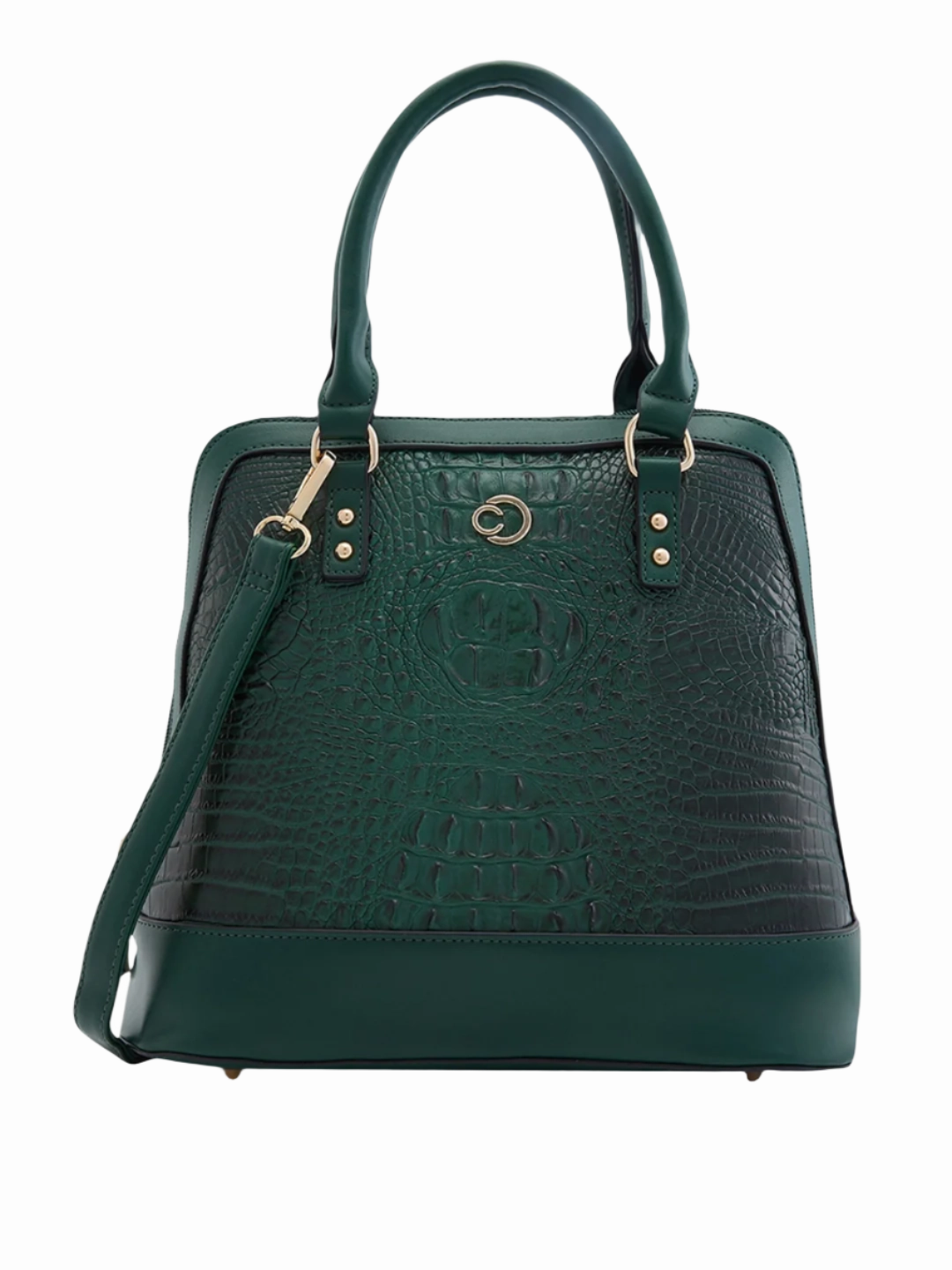 Caprese Felix Medium Green Satchel Bag