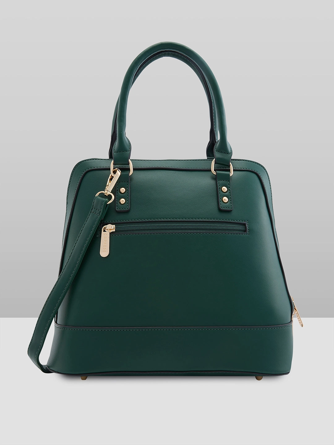 Caprese Felix Medium Green Satchel Bag