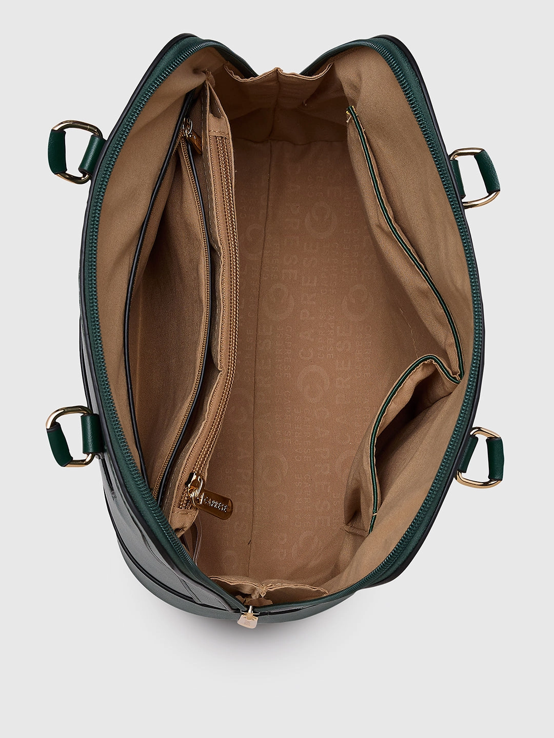 Caprese Felix Medium Green Satchel Bag
