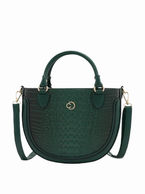 Caprese Felix Small Green Satchel Bag