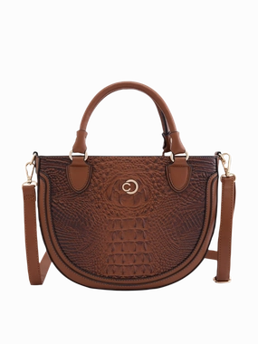 Caprese Felix Small Tan Satchel Bag